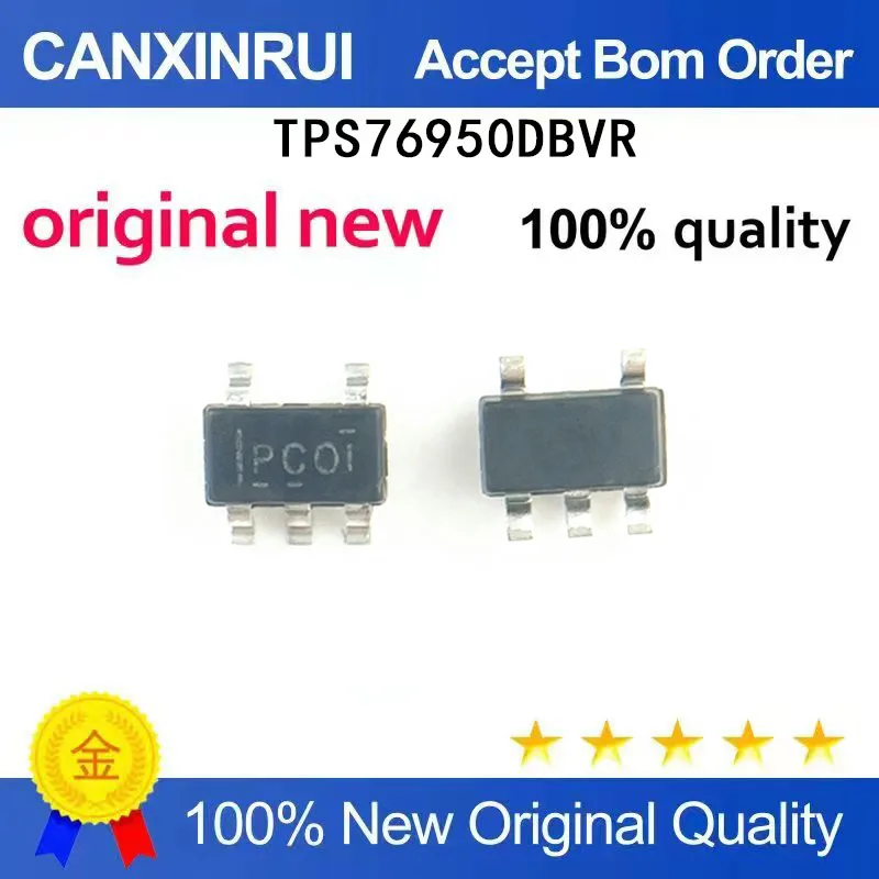

(5-100 Pieces) New TPS76950DBVR SOT-23-5 Low Voltage Dropout Regulator (LDO) Chip