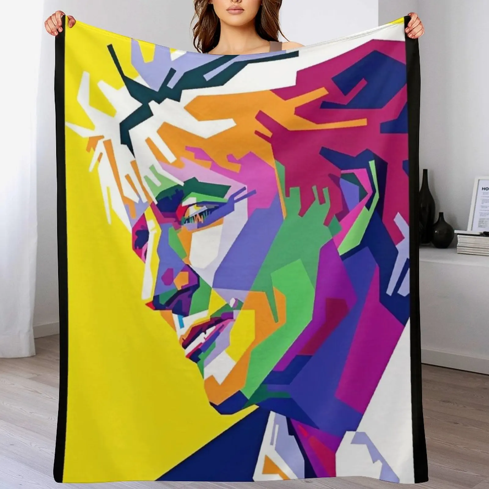 

Awesome Colorful Rod Stewart Throw Blanket Retros Fashion Sofas Blankets