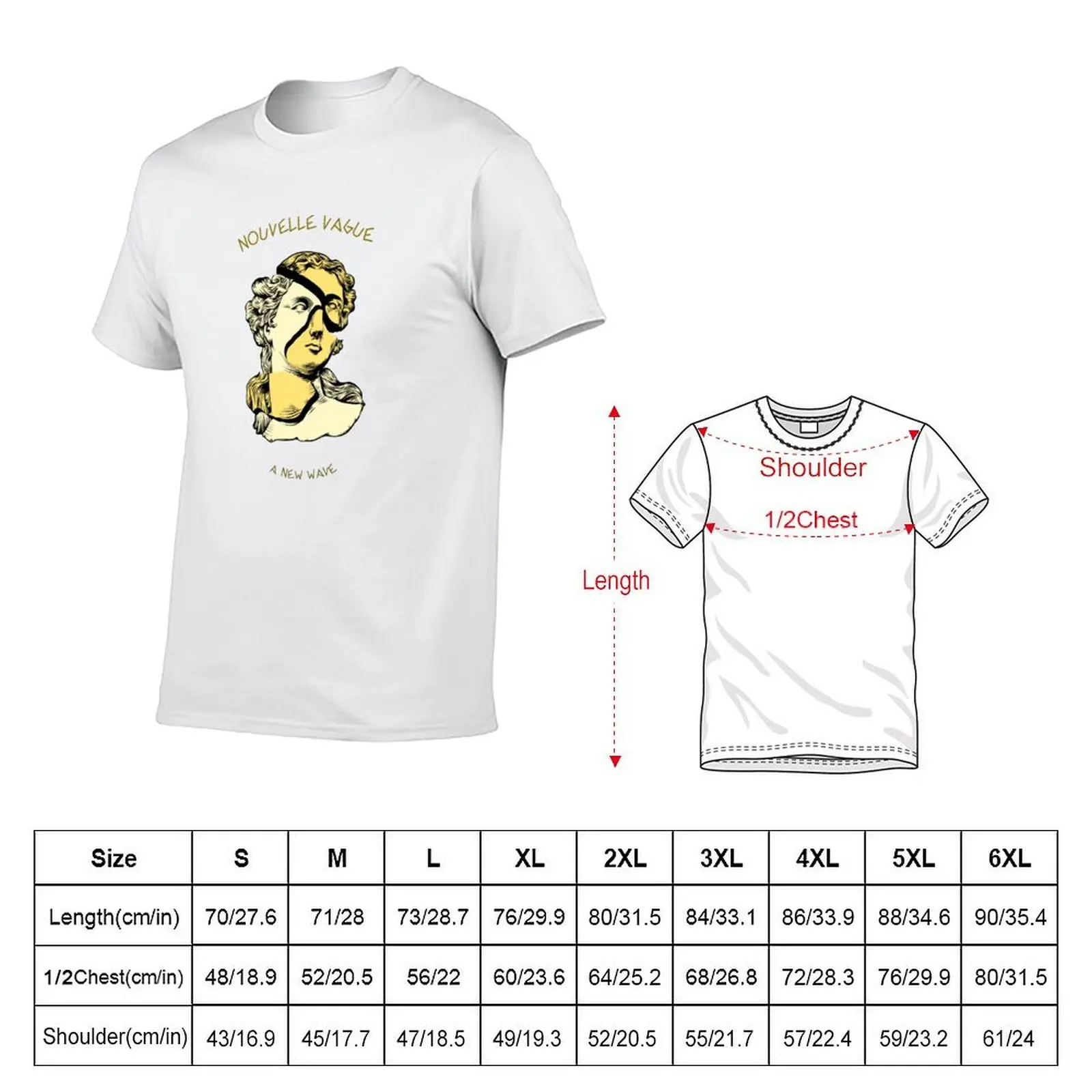 Nouvelle Vague, new wave, renaissance T-Shirt tees funny costumes men graphic t shirts