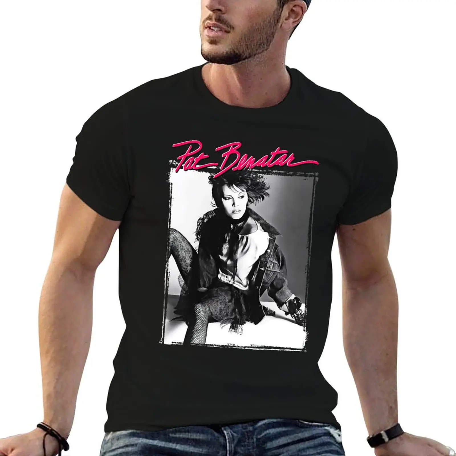 Poster Song Pat Benatar Diamond Field T-Shirt man clothes graphic shirts funny t shirts for men