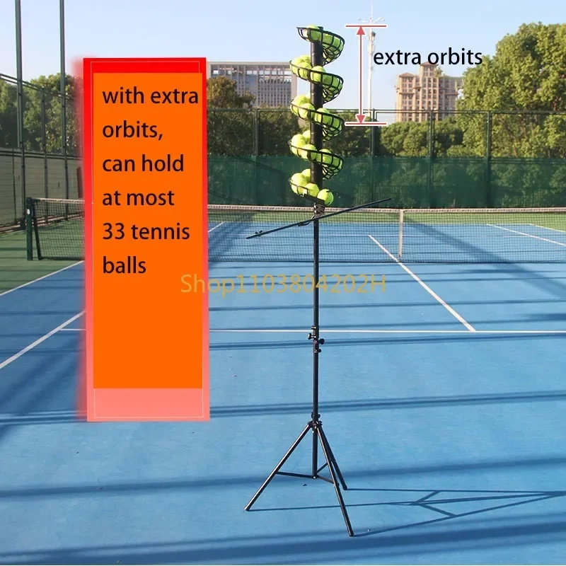 Tennis Automatic Ball Machine Crash Ball Trainer Beginner Kids Single Swing Exerciser Teacher Ball Feeding Machine