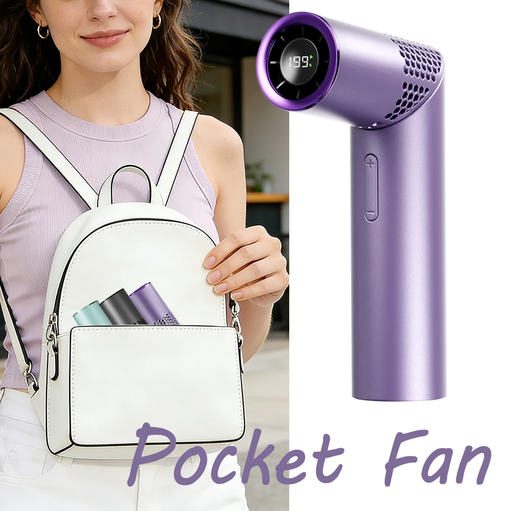 

199 Speed Portable Mini Travel Fan Lipstick Fan High-Speed Multifunctional Handheld Neck Hanging Desktop Foldable Pocket Fans