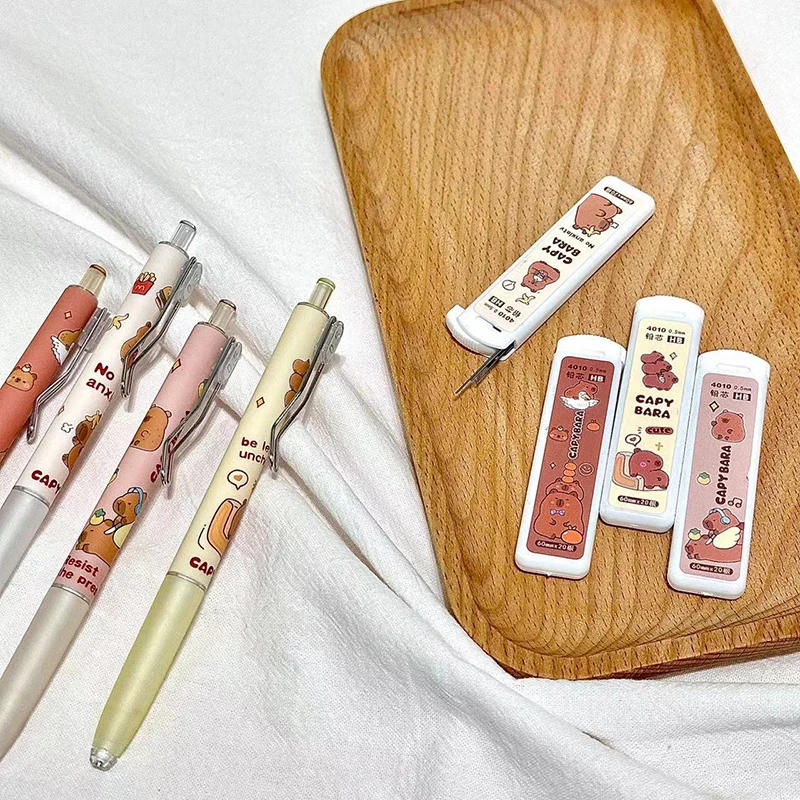 1 قطعة الكرتون Kawaii كابيبارا مجموعة أقلام رصاص الميكانيكية لطيف مدرسة مكتب أدوات الكتابة الإبداعية أقلام رصاص من الكرتون القرطاسية الهدايا #5