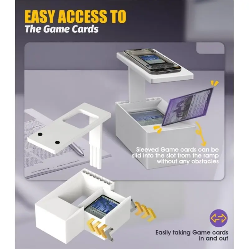 B27B Portable For Standard Size For Trading Card Scanner With Integrated Phone Holder- Scanstand For Efficient Card Management