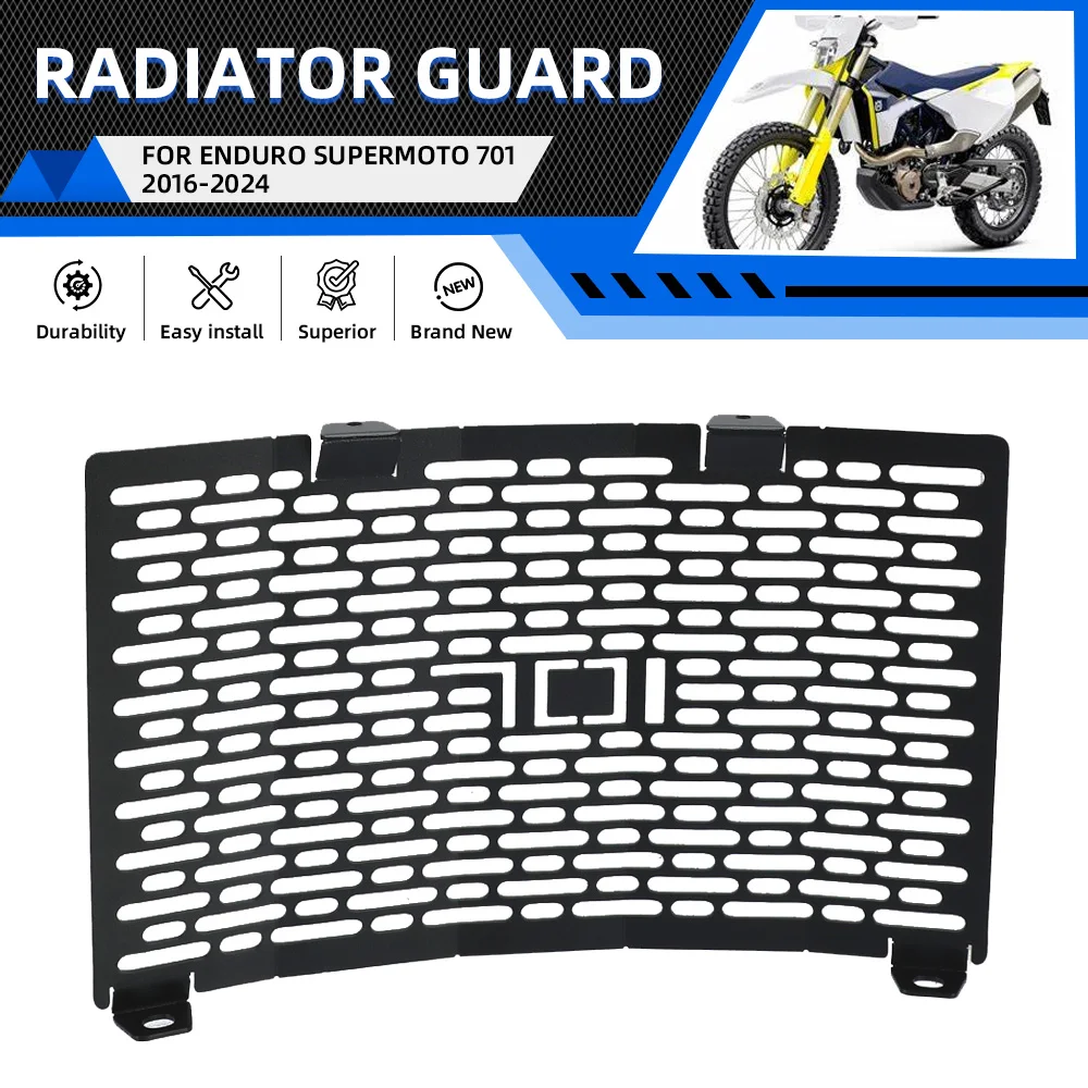 

Motorcycle Radiator Grille Guard Cover Protector For HUSQVARNA ENDURO SUPERMOTO 701 2016 2017 2018 2019 2020 2021 2022 2023 2024