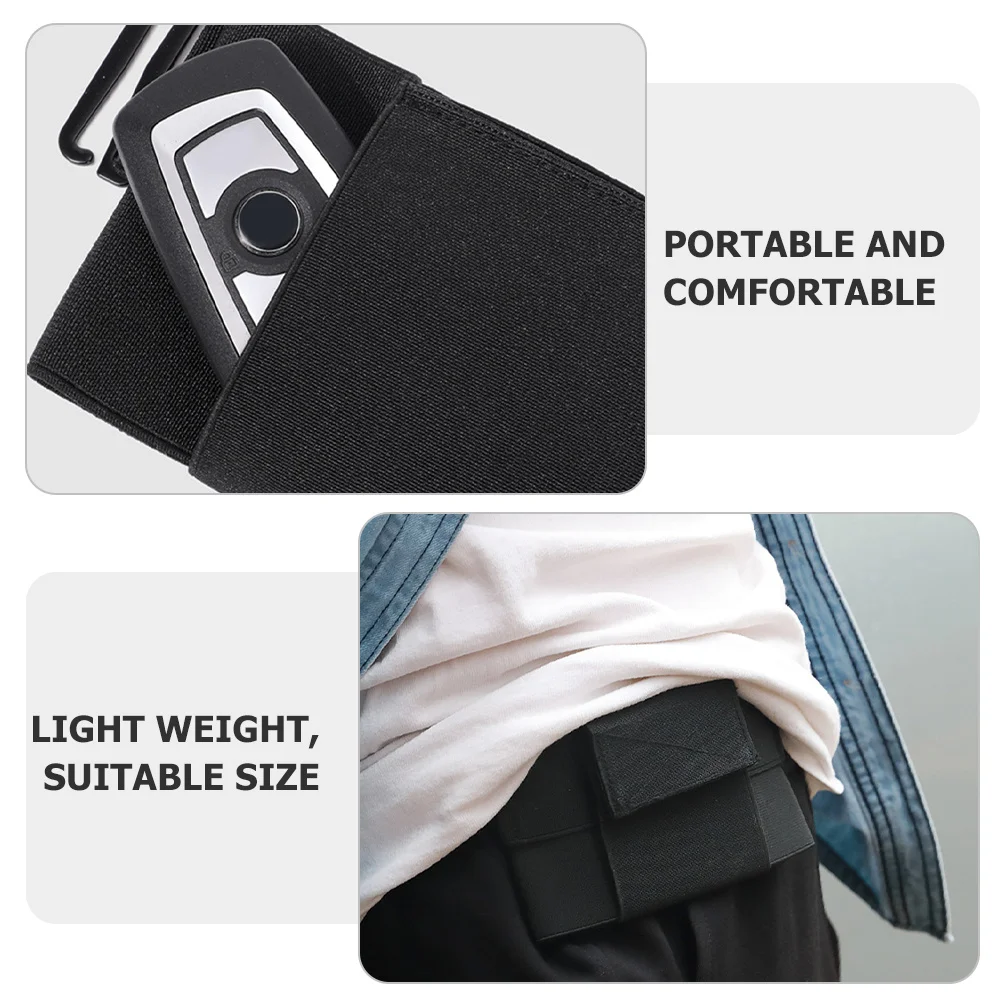 حقيبة فاني للجري للرجال من النايلون، حقيبة خصر مقاومة للماء، محفظة رياضية متنقلة، حقيبة تخزين للسفر للمشي لمسافات طويلة في يوم المشي