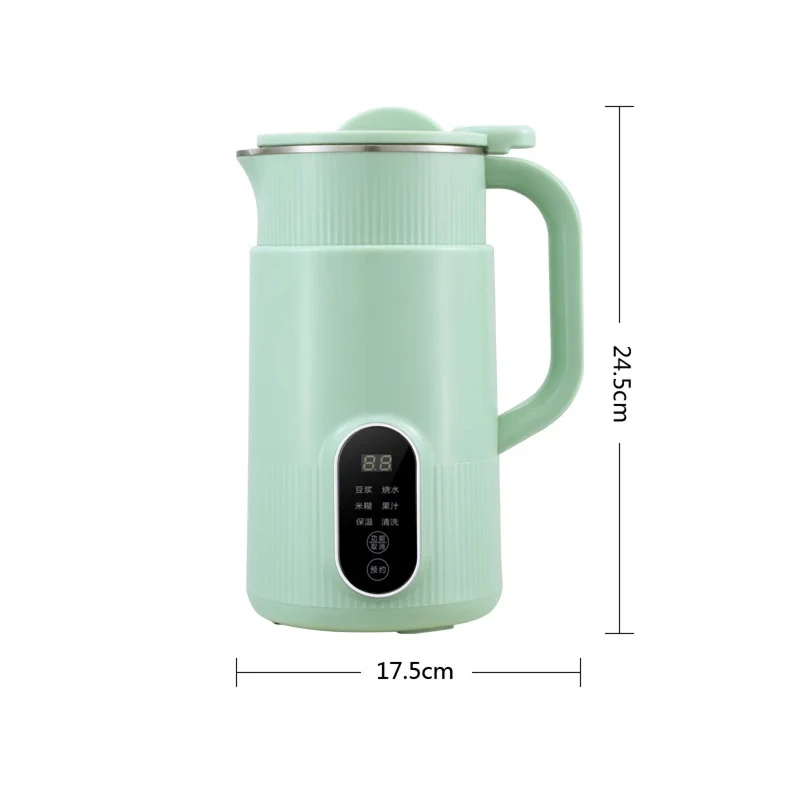 2024 New LED Digital Display Soybean Milk Maker 800ml 5 in 1 Multifunctional Wall Breaker Juicer Kitchen Electric Kettle