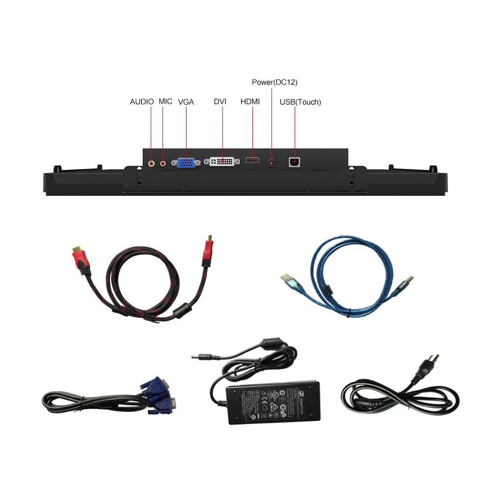 Display touch LCD capacitivo per monitor touchscreen da 17 pollici 10 punti 17 USB per distributore automatico