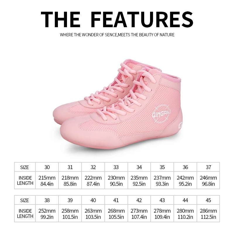 Box- und Ringerschuhe für Kinder und Erwachsene, Trainings- und Kampfschuhe für Männer und Frauen, Sanda High-Top-Schuhe, Stiefel für Krafttraining und Gewichtheben im Fitnessstudio – Detail 11