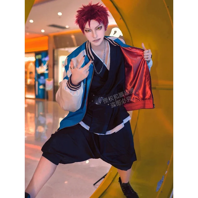 Anime Division Rap Battle Cosplay DRB Hypnosis Mic Kuko Harai Evil Monk Cosplay Costume Jacket Pant Suit Halloween Uniform Set