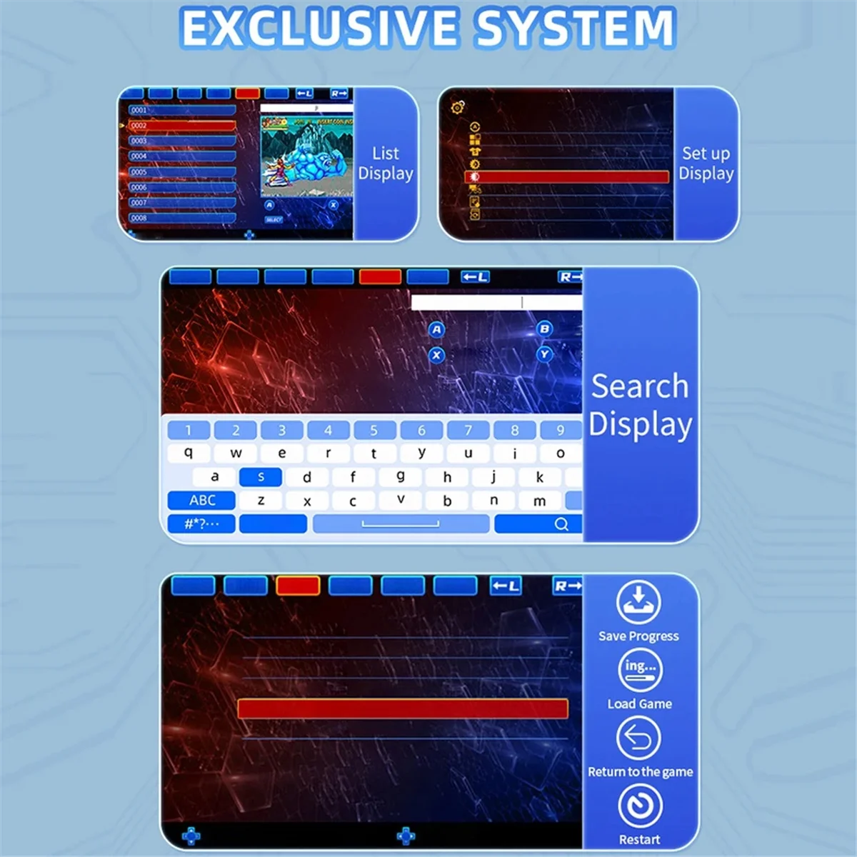 바비큐! X39Pro 레트로 비디오 게임 콘솔 32GB 4.5 인치 화면 지원 2 플레이어 게임 휴대용 게임 패드 어린이 선물 B