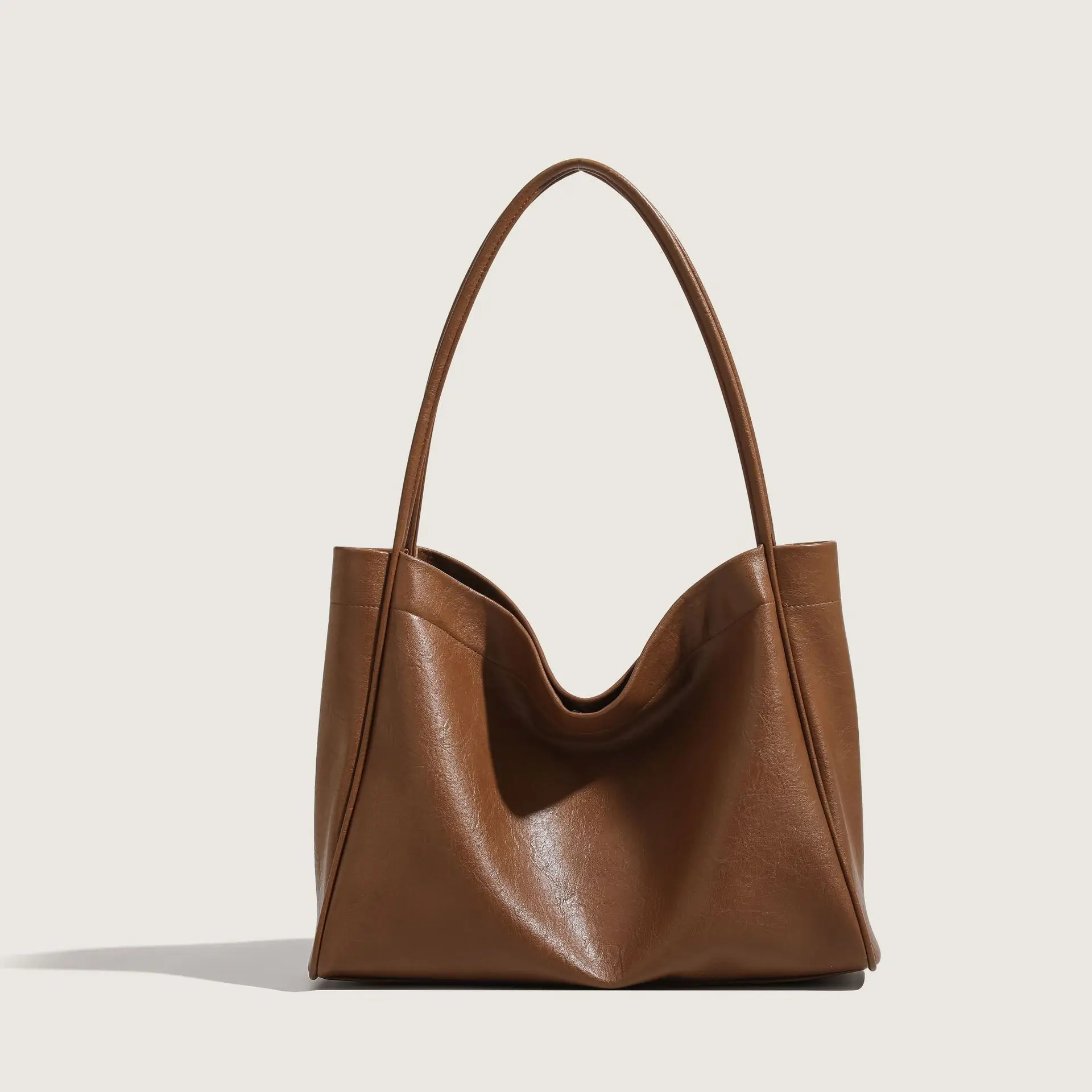 Borsa tote da donna Borsa sotto le ascelle alla moda Borsa a tracolla in morbida pelle PU di grande capacità Borsa a tracolla retrò Borse a secchiello portatili casual