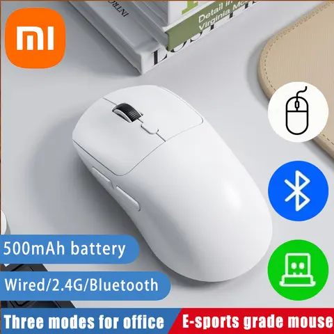Xiaomi Mouse Bluetooth 2.4G Wireless Three-Mode Rechargeable Ergonomic Office Gaming Portable Mice For iPad PC Laptop Mouse ﻿