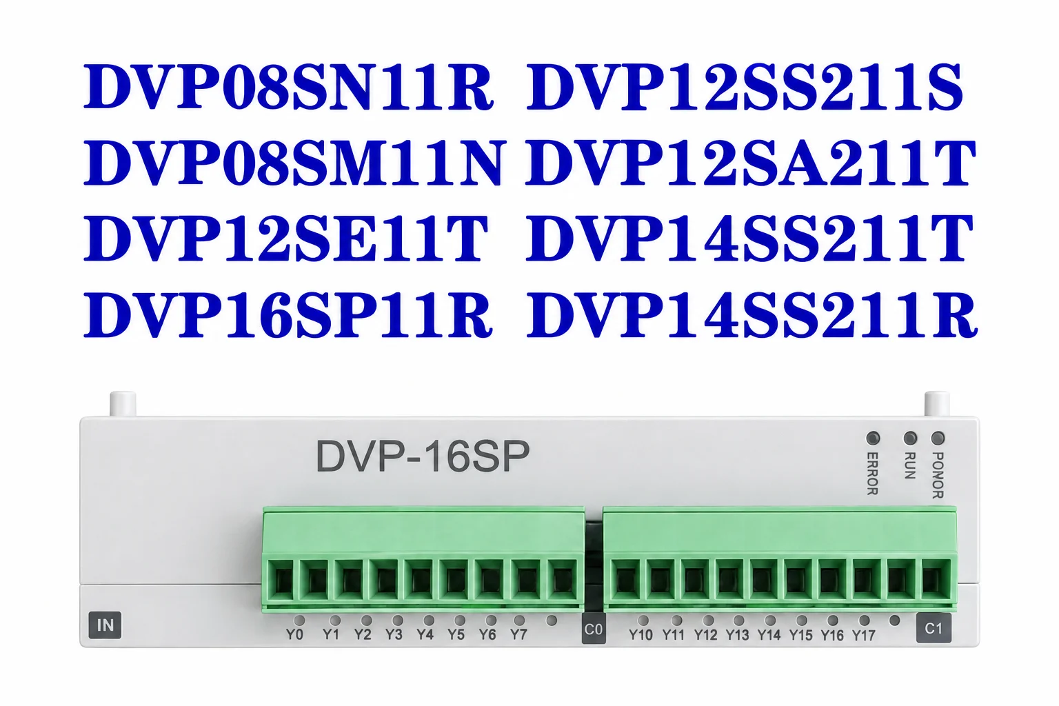 PLC Controller I/O Module DVP08SN11R DVP08SM11N DVP12SE11T DVP16SP11R DVP12SS211S DVP12SA211T DVP14SS211T DVP14SS211R