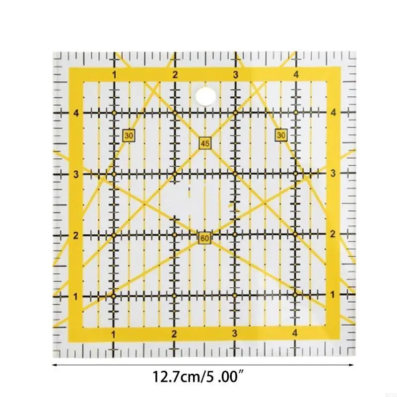 M5TB Architect Template Drafting Ruler Quilter-Square Ruler Stencil Measuring Tool