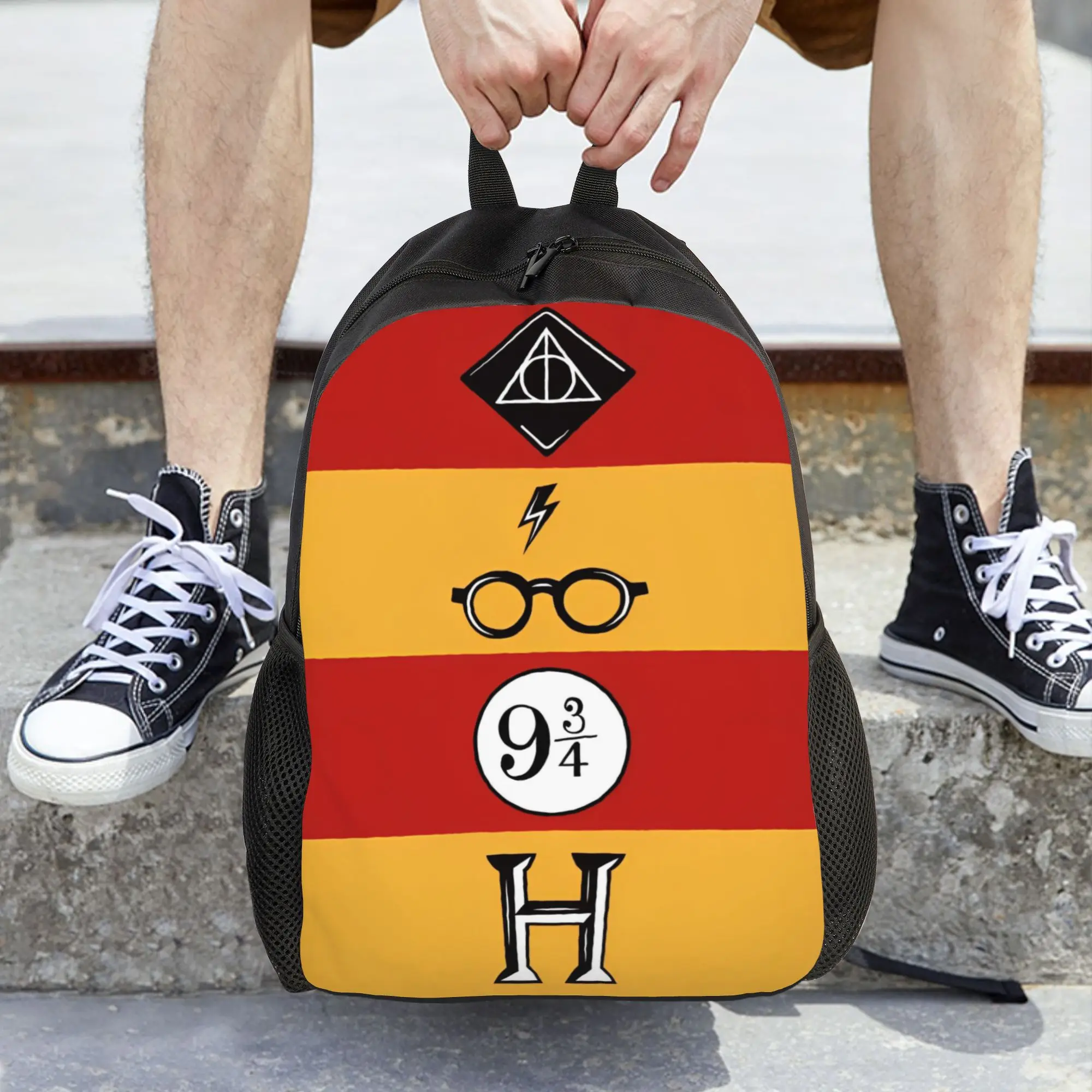 

Harries Movie P-Potters Magic World Women Backpack Classical Student School Bag Computer Backpack Boys Girls Travel Rucksack