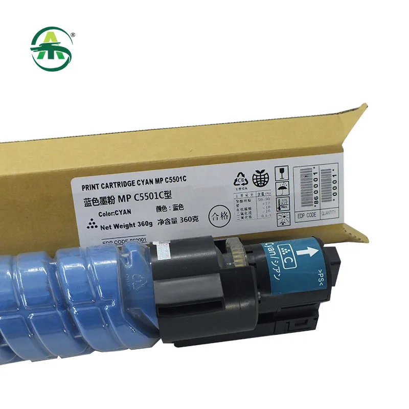 Mp C5501 Toner Cartridge Compatibel Voor Ricoh Aficio Mp C4501 5501 Copier Cartridges Levert Copier Onderdelen BK450g 1Pc