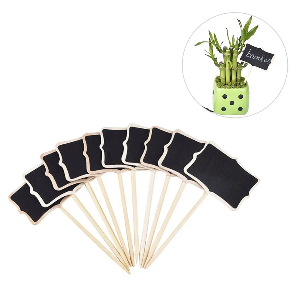 20Pcs Mini Message Boards Lightweight for Plant Tags Table Numbers Wedding Christmas Decor Chalkboard Price Tags