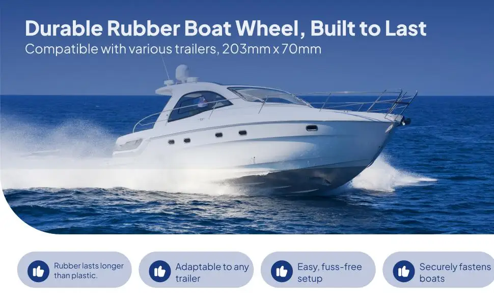 

Boat Trailer Roller Roll Smoothly Support Roller Rolling Tool for Motorboat