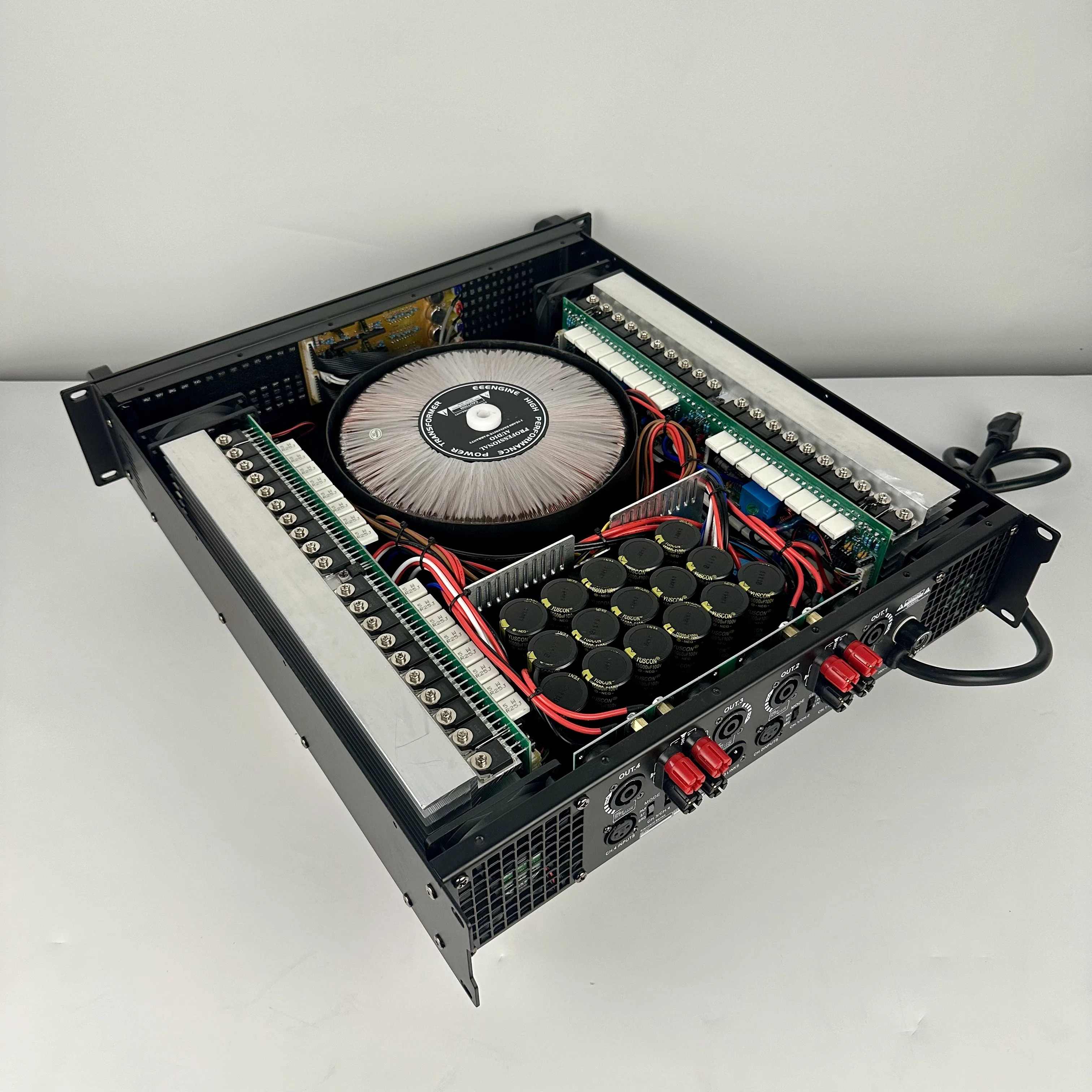 4CH CD-4.888 High Power Analog Speaker Amplifier with Protection for Professional Outdoor Stage Equipment