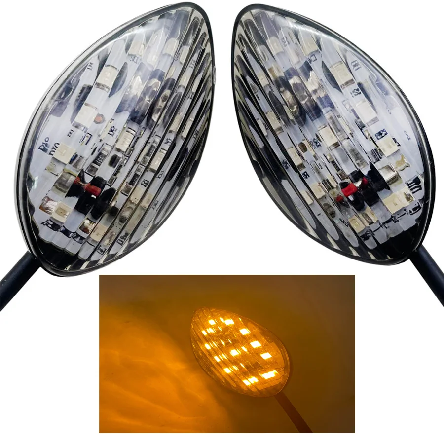 2PCS 12 LED Amber Motorbike Turn Signal Light Motorcycle Flashers Lamp For Honda Grom MSX 125 CBR 600RR 1000RR 954 600 F4i