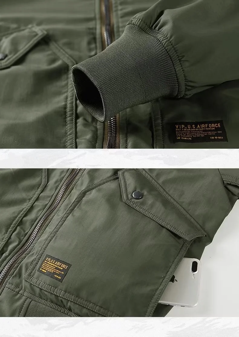 سترة طيار MA1 للرجال 2025 جديدة للربيع والخريف سترة بيسبول رقيقة من سلاح الجو الأمريكي ملابس عمل عصرية عالية الشارع