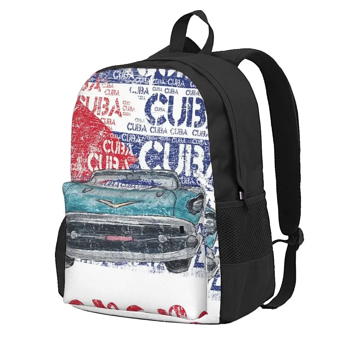 Cuba Cuban Havana Flag Gift Student Backpack School Bag Hiking Travel Daypack for Boys Girls Fashion Bookbag Shoulder Bags