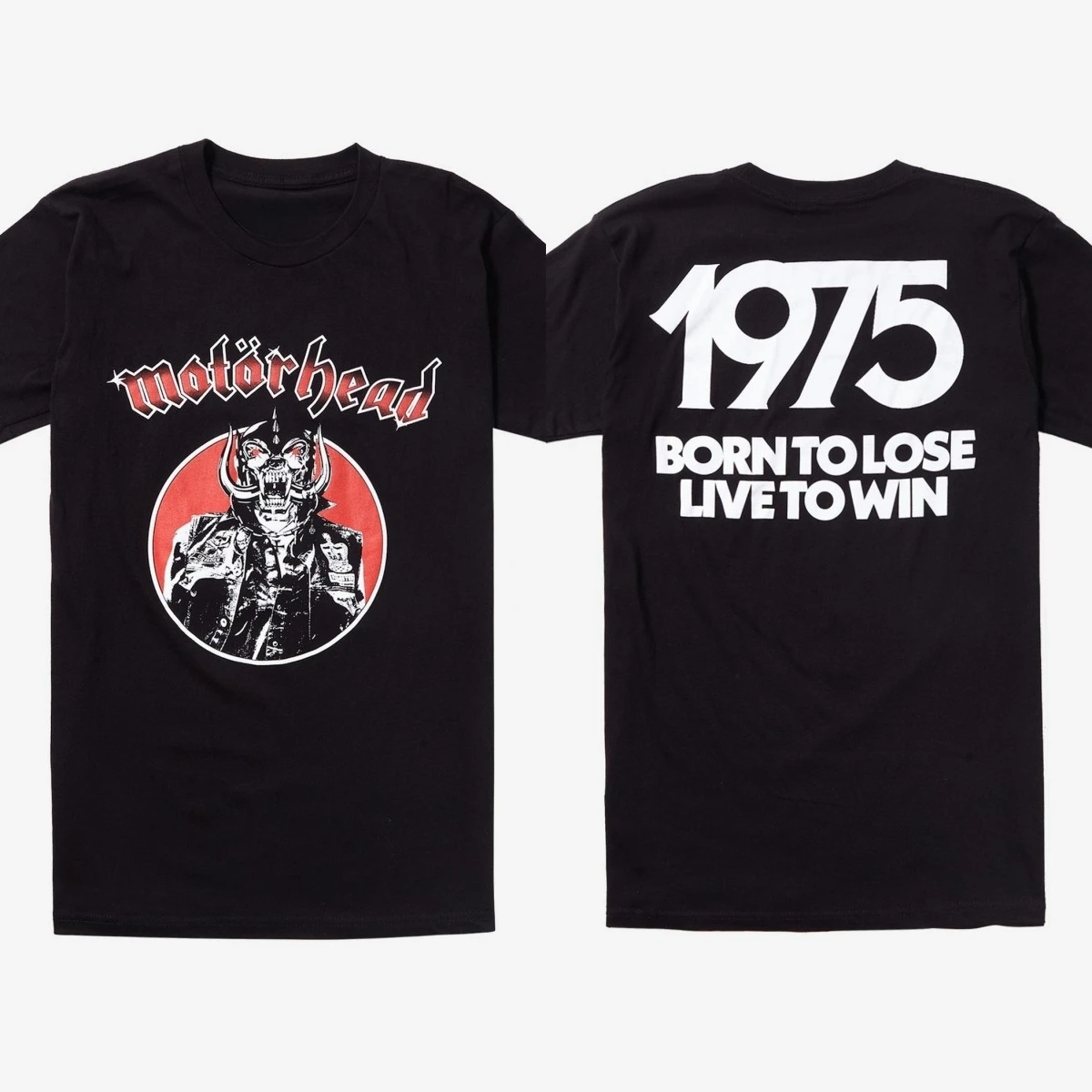 Motorhead لايف للفوز تي شيرت الرجال والنساء قصيرة الأكمام ريترو روك باند Motorhead القمم العلامة التجارية تي شيرت الصيف الرجال الملابس