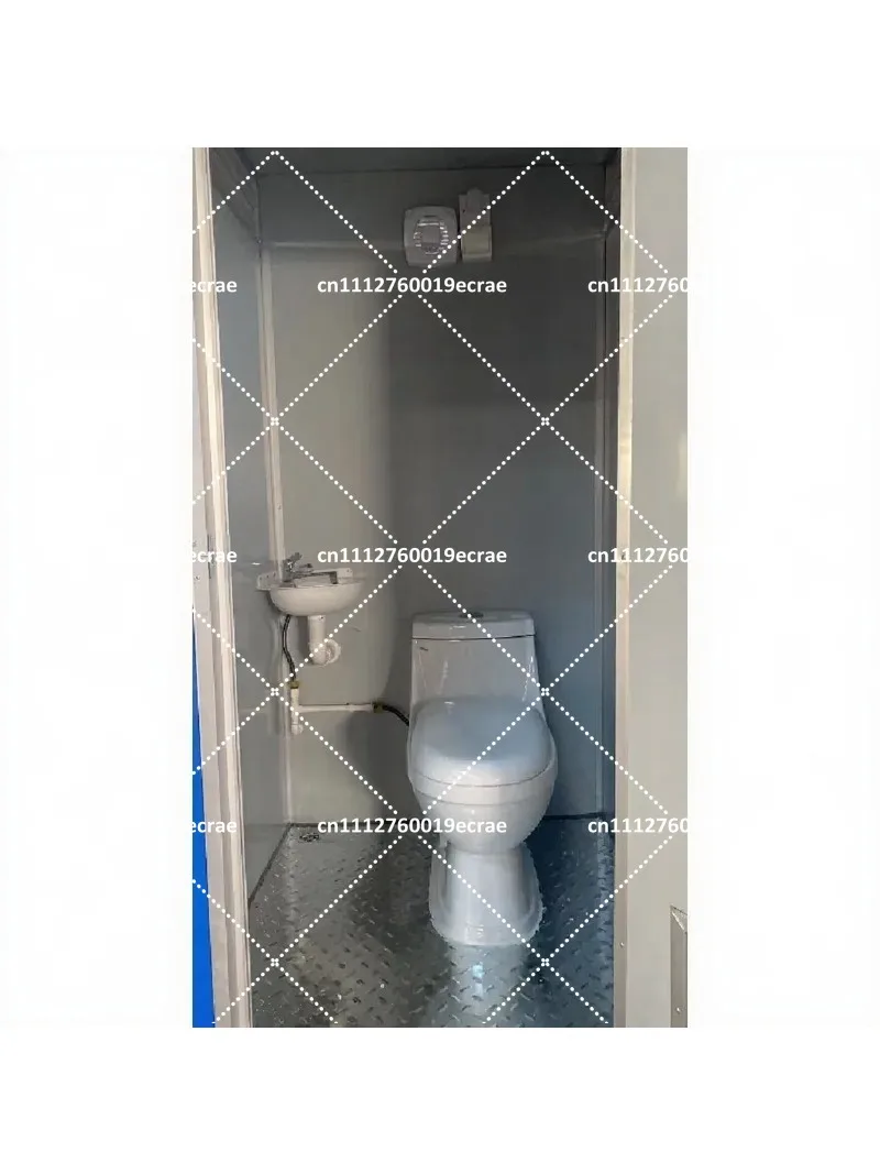 Outdoor Portable Toilet for Camping, Movable Restroom, Mobile Bathroom for Park or Exterior Use