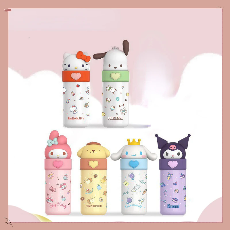 

Warm Cup Doll Sanrio Warm Cup Student Direct Drinking Cup Cute Cool Lomi Pudding Dog Melody Jade Gui Dog Katie Cat Best Gift