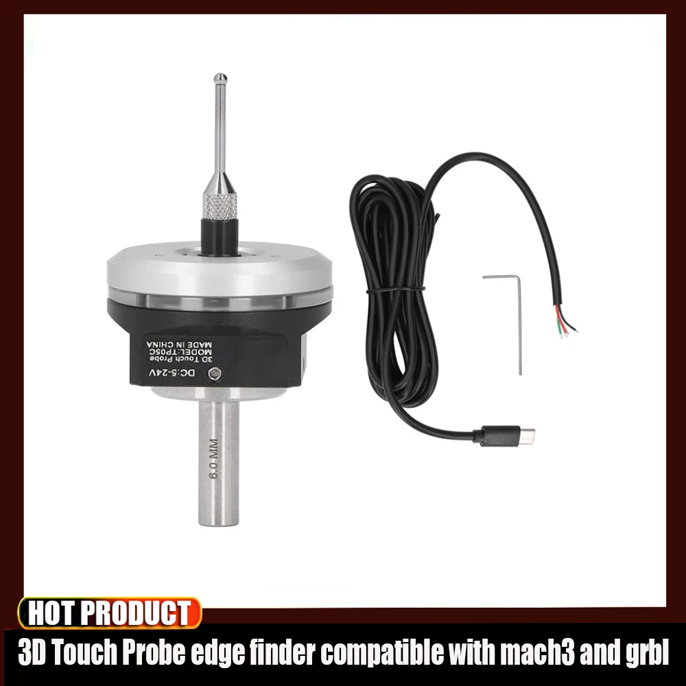 Imagem -02 - Anti-roll 3d Touch Probe Edge Finder Stylus Probe Alinhamento Desktop Cnc Probe Compatível com Mach3 e Grbl Mais Recente v5 e v6