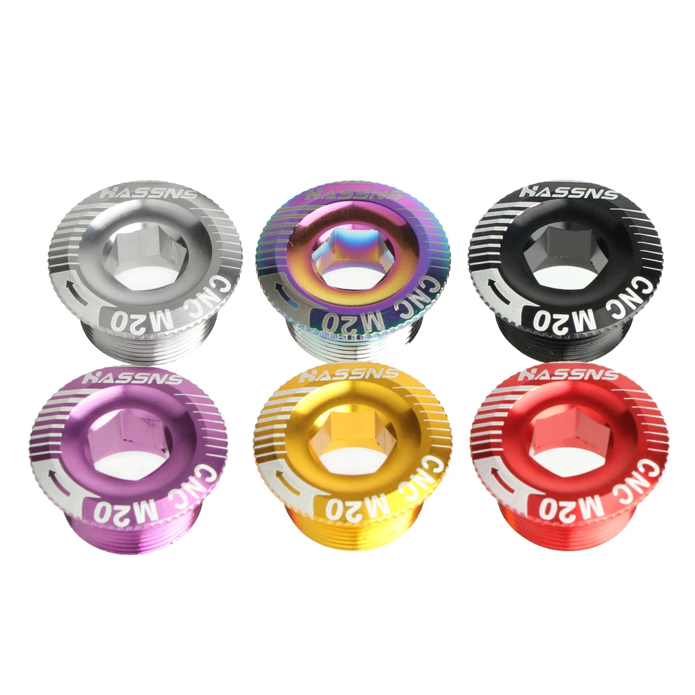 MTB Crank Screw CNC Aluminum Alloy Bicycle Bolt Cap M15/M18/M19/M20 Bike Cover Nut For Shimano XT/XTR/SLX Crankset Cycling Part