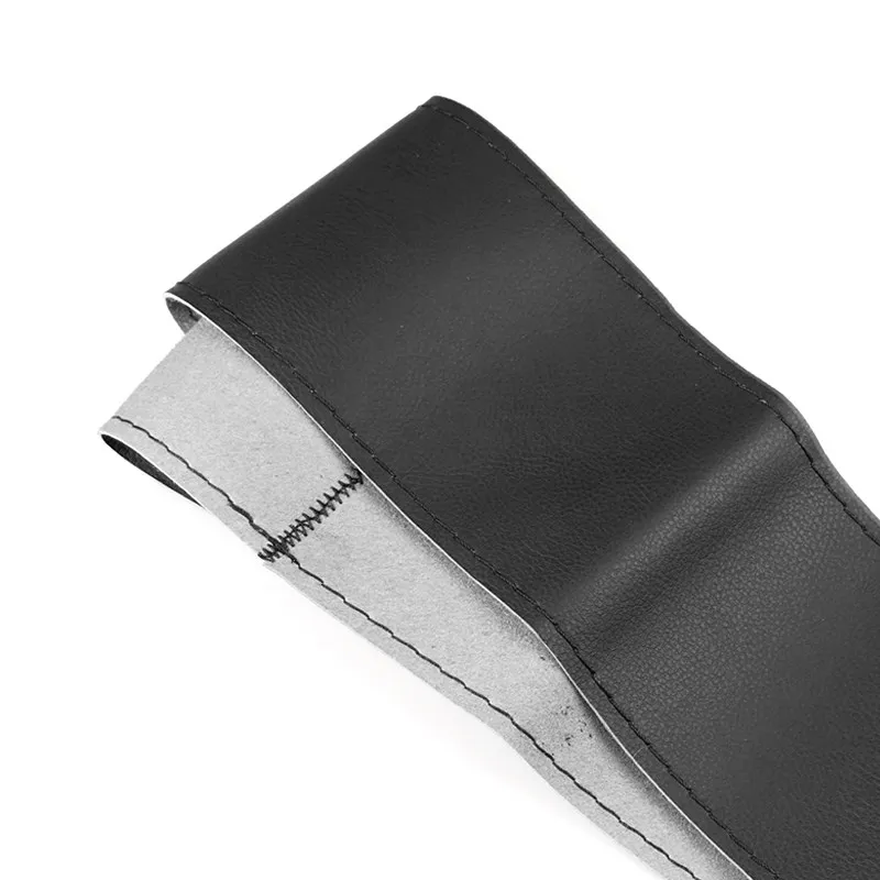 38cm 45cm DIY Car Interior Steering Wheel Braid Cover Microfiber Leather Needles And Thread Soft Non-slip Inner Accessories Kits