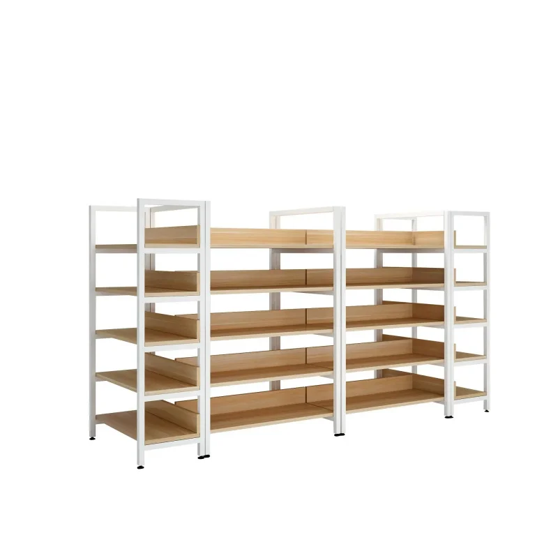 custom.Iron and Wood Frame Is Durable and Beautiful Supermarket Shelves Supermarket Shelf Labels
