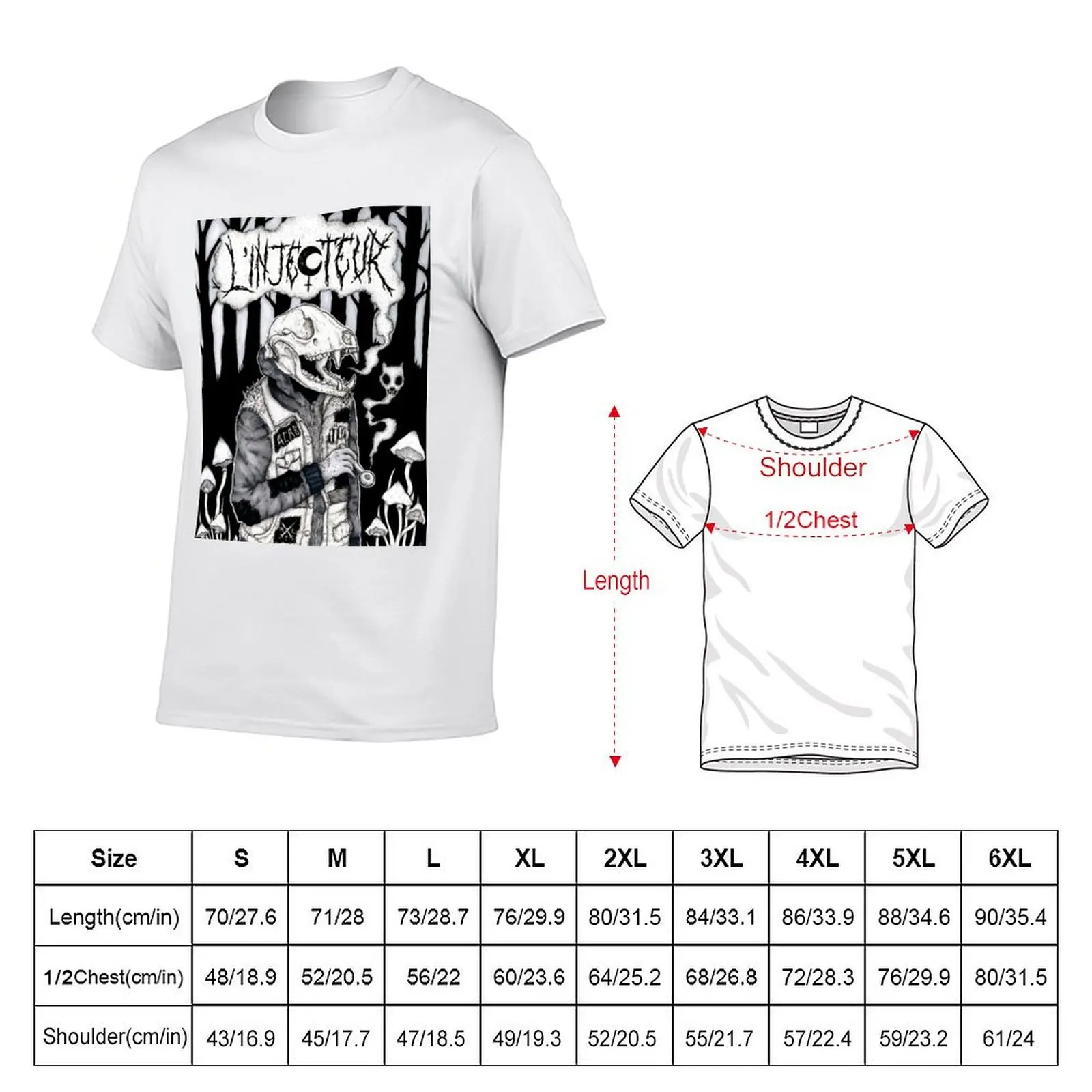 Cover The Injector Utopia - Distopia T-Shirt Construction Work Tee Shirt