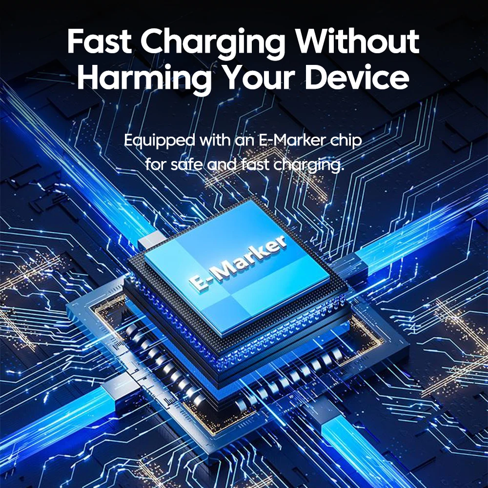 Elough 240W سيليكون شاشة ديجيتال مزدوجة TYPE-C كابل شحن سريع آيفون 15 16 سامسونج اللوحية أجهزة الكمبيوتر المحمولة الخ