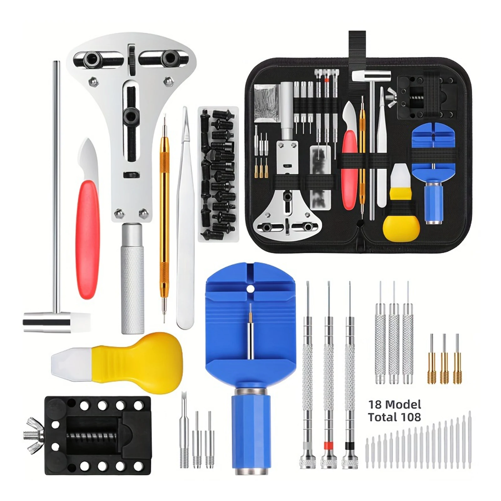 

Portable Watch Tool Kit Easy To Non-Slip Handle Affordable Price Watch Battery Replacement Kit Tools