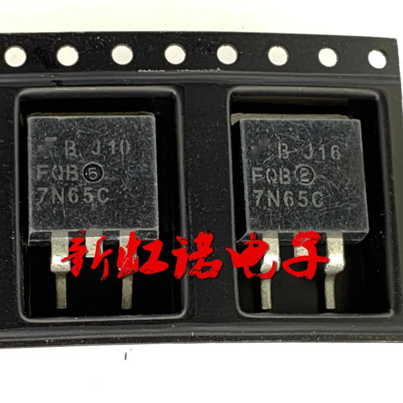 5Pcs/Lot New Original Patch FQB7N65C 7 A / 650 V N Channel TO263 MOS Field Effect Tube Integrated circuit Triode In Stock