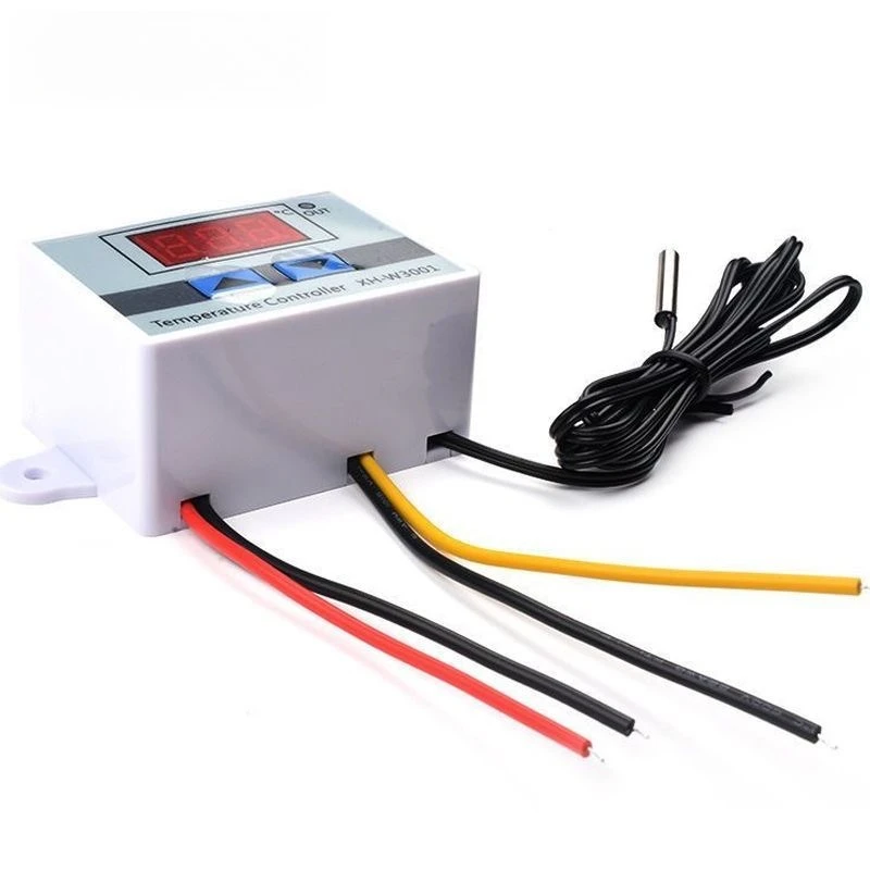 12V 24V 110V 220V W3001 Digital LED Temperature Controller 10A Thermostat Control Switch Probe XH-W3001