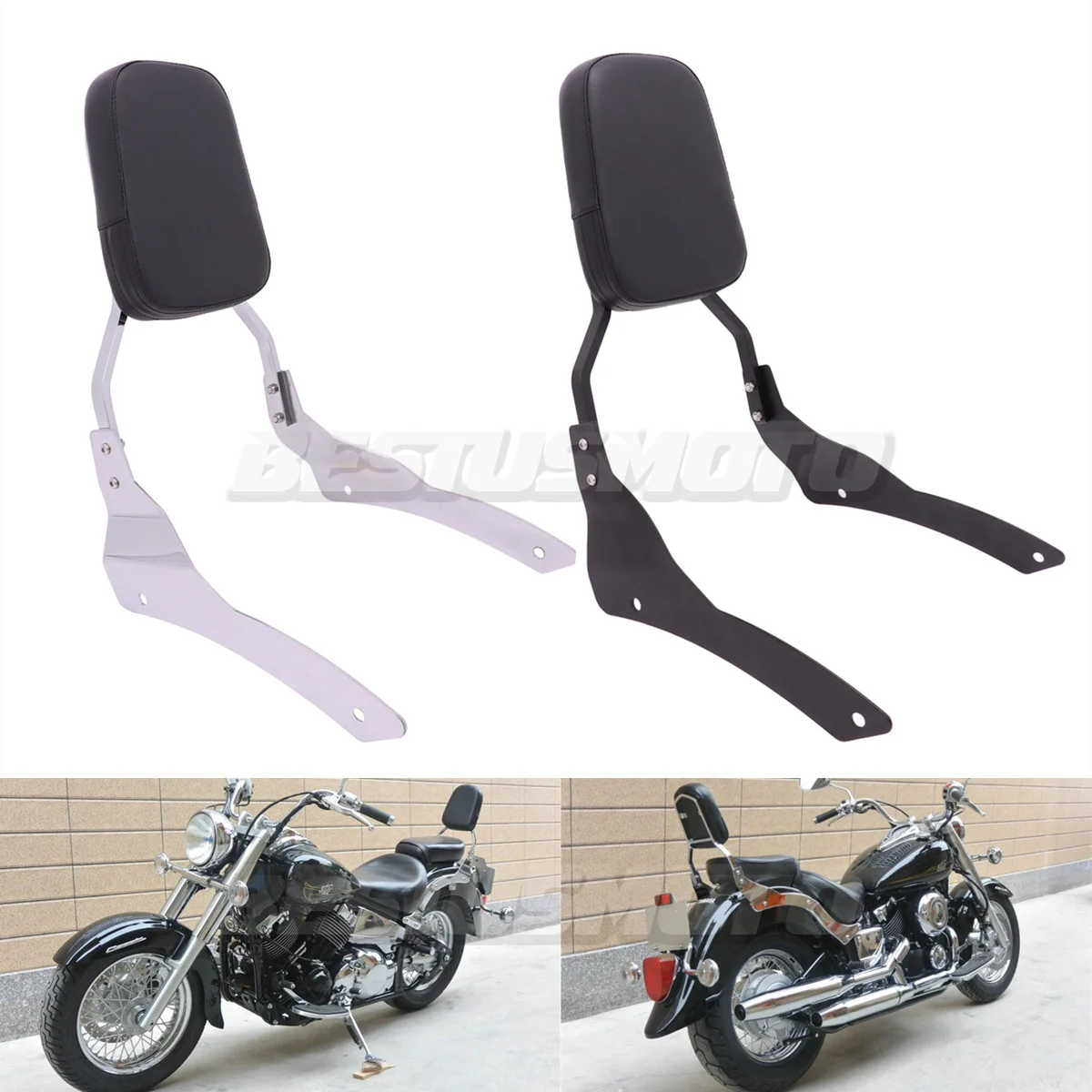 Motorcycle Accessories Backrest Sissy Bar For Yamaha Dragstar V-Star 400 650 XVS400 XVS650 DS400 DS650 Classic 1998-2022