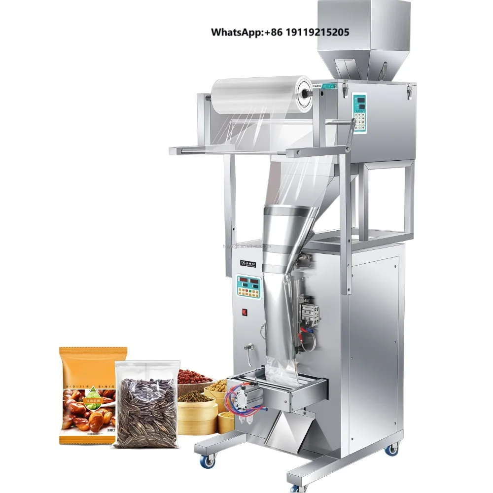 500g 1000g Filling Sealing Potato Chips Grain Nuts Sugar Rice Popcorn Beans Sachet Snacks Food Multi-function Packaging Machines