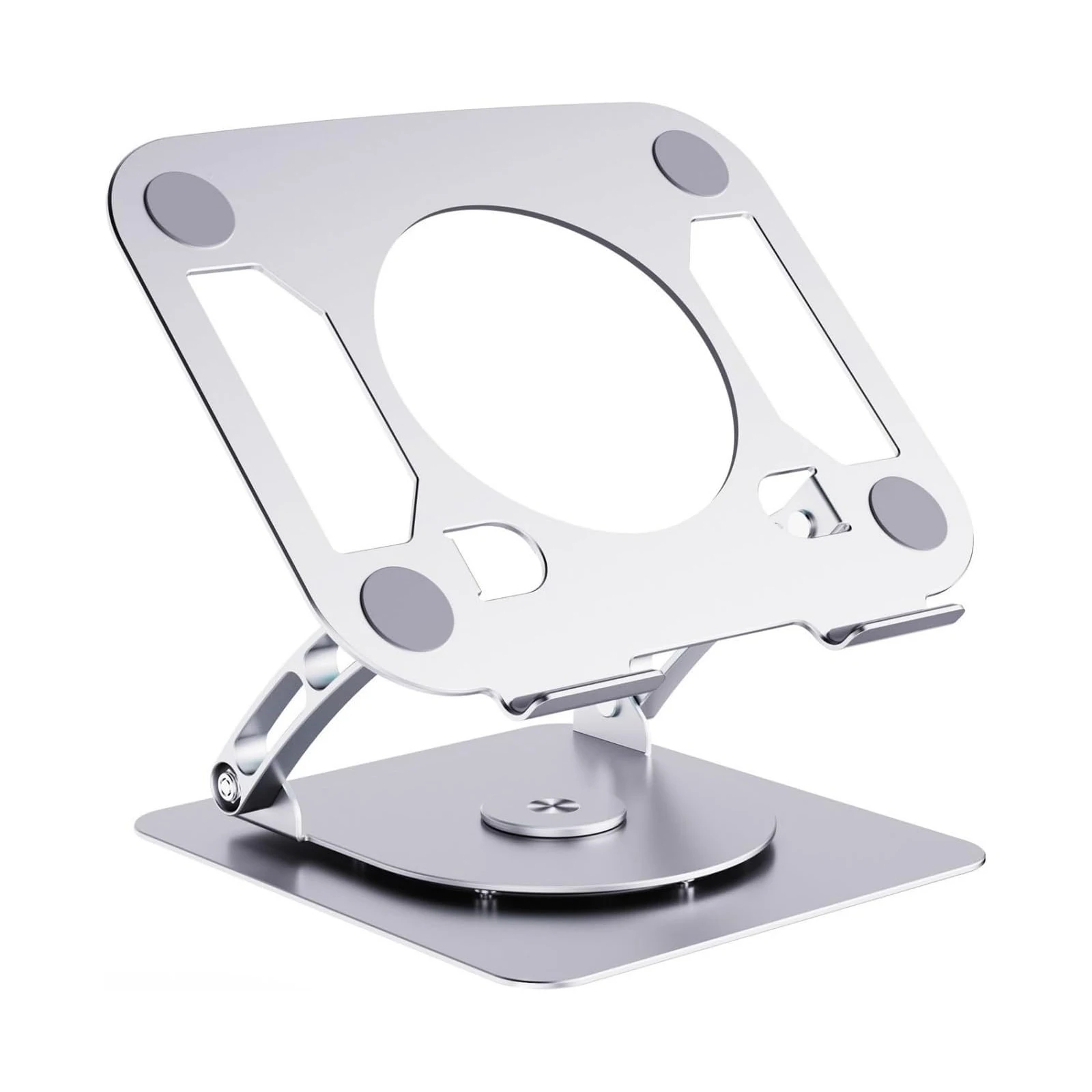 360°-rotating-laptop-stand-adjustable-height-hollow-design-heat-dissipation-10kg-load-bearing