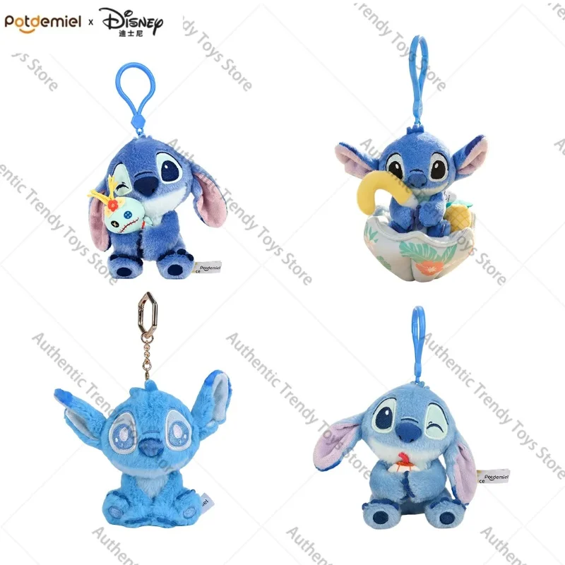 Genuine Potdemiel Disney Anime Character Stitch Keychain Stuffed Toys CutePlush Doll Room Decoration Bag Hangings Gift in Stock