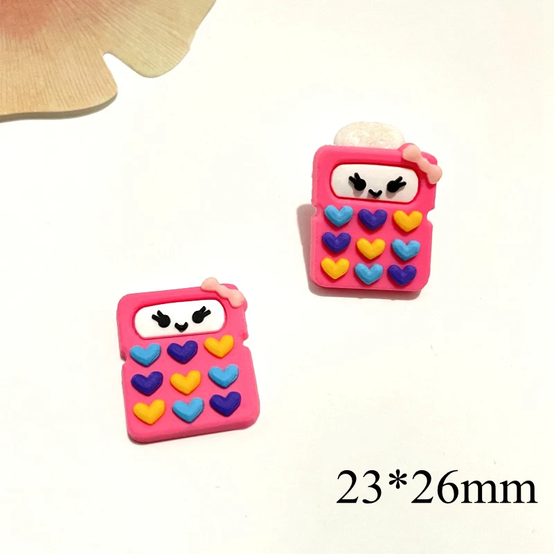 10Pcs 3D PVC Mixed Stationery Learning Series Flat Back DIY Scrapbook Embellishment Phone Craft Decoration Accessories