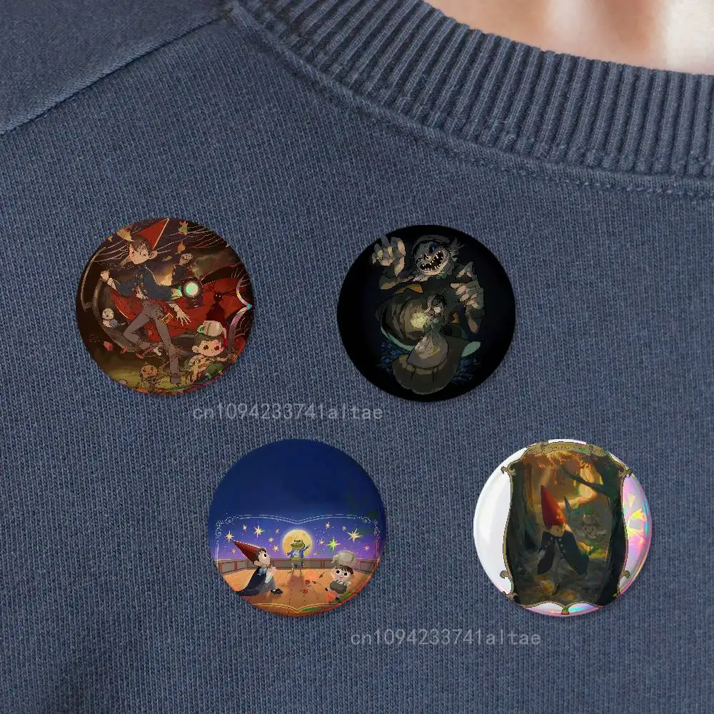 Over The Garden Wall Badges Round Cosplay Pin Bag Decor Fans Collect Friends Gifts Brooch Souvenir