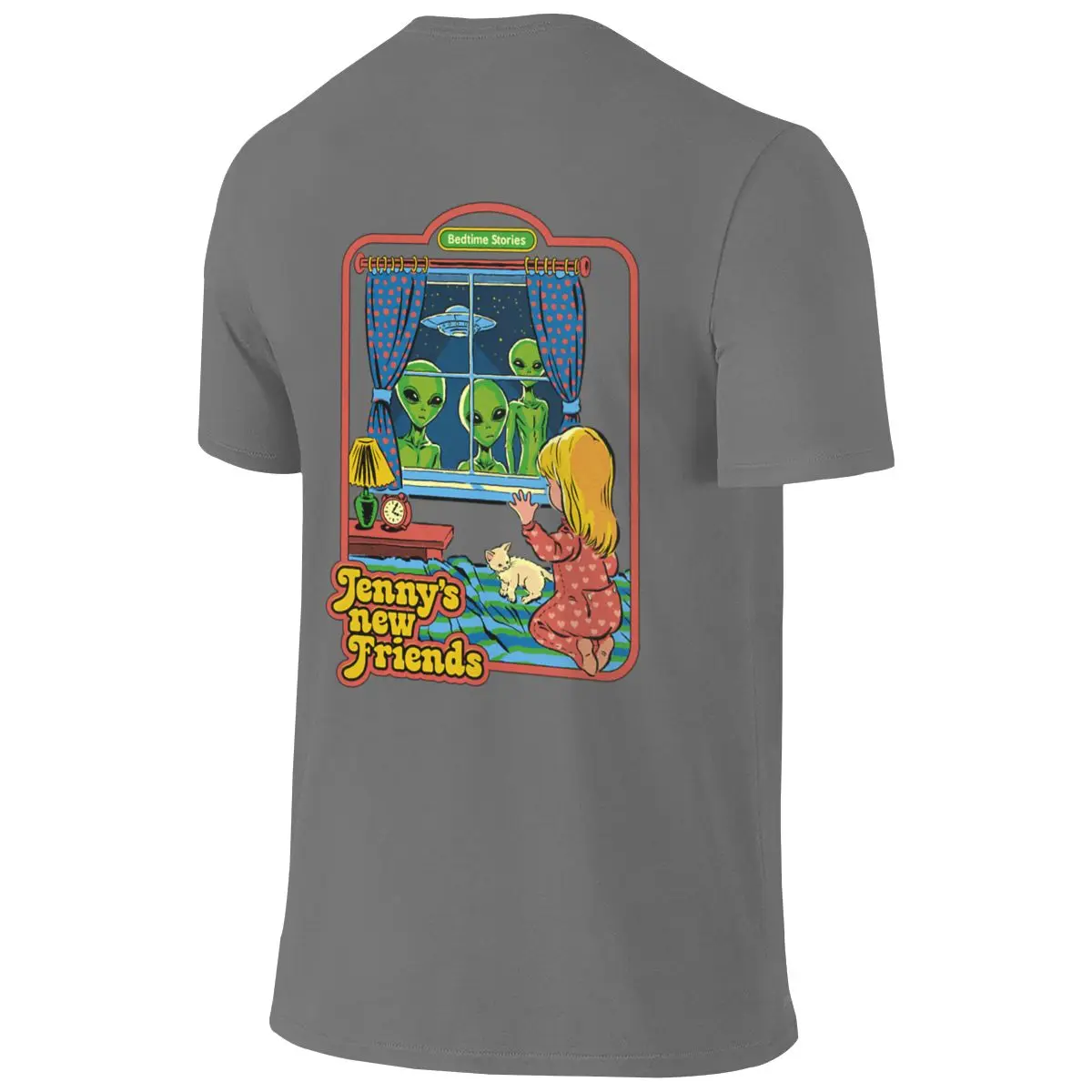 Jenny S New Friends Not Easy To Deform Reversible T-shirt Simple Casual Sweat-Absorbing And Quick-Drying Cotton Tee