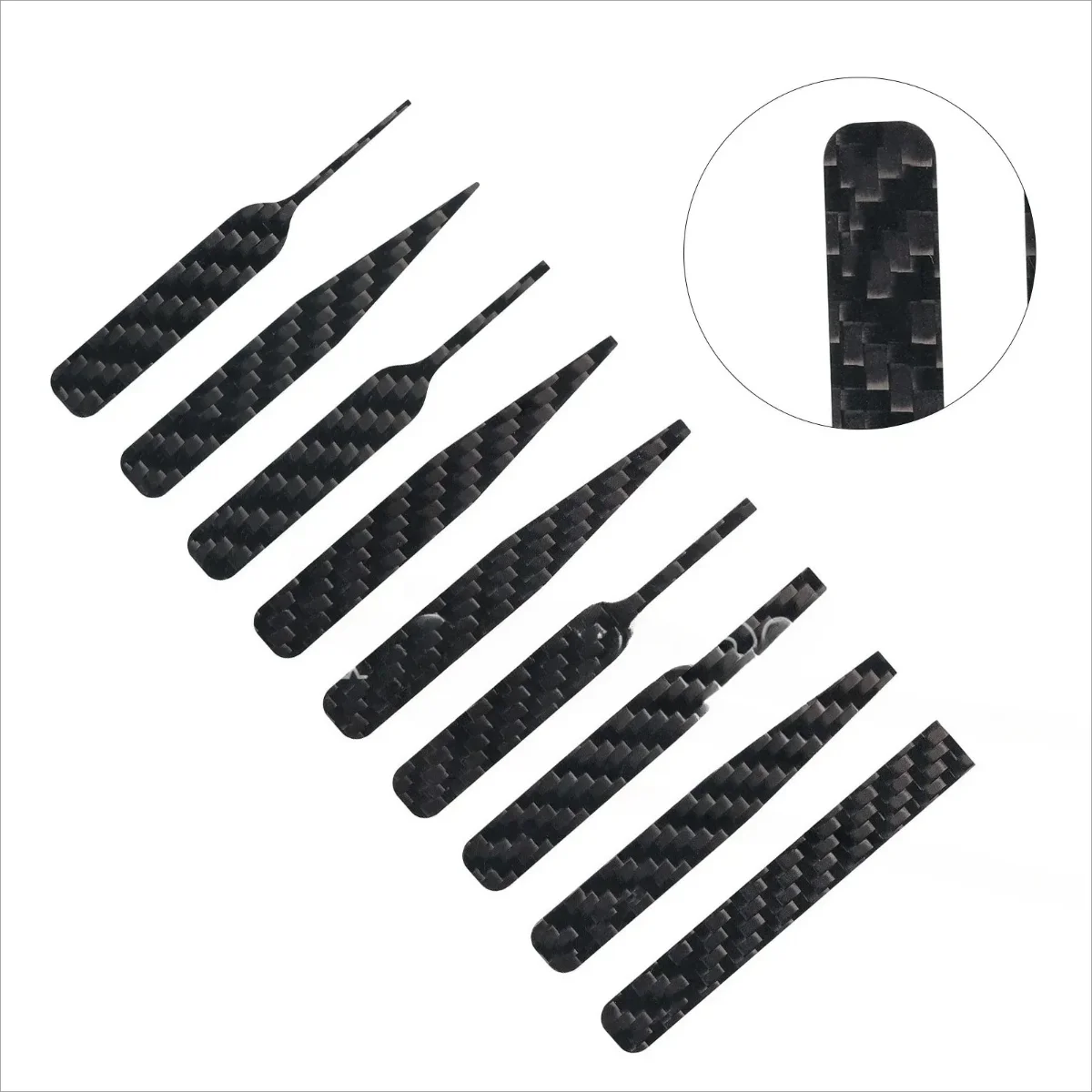 불규칙한 탄소 섬유 샌딩 막대, 검정색 무광택 도구, DSPIAE CFB-S01 CFB-S02 CFB-S03 군용 모델 만들기 도구 DIY