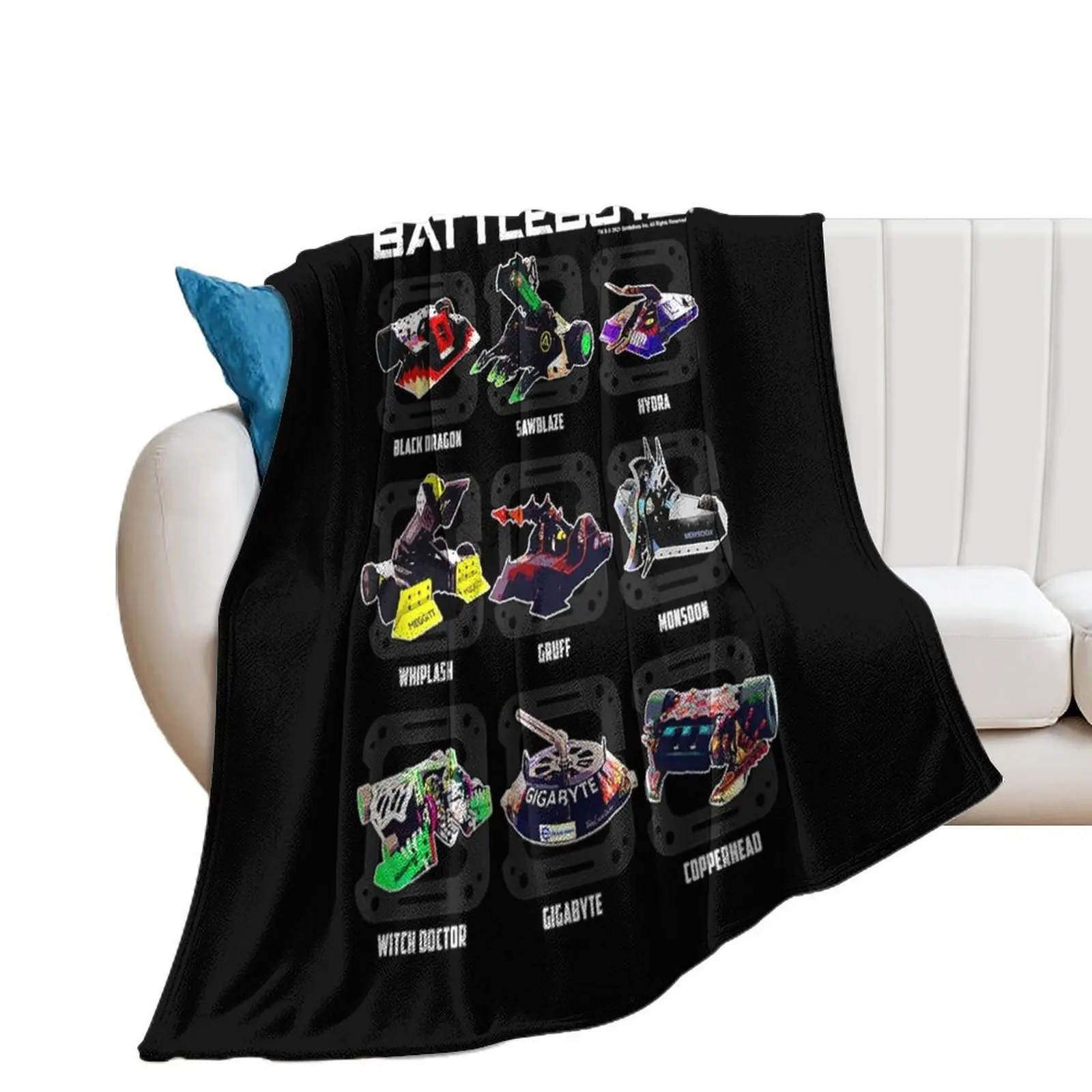 BattleBots Group Robot Photo Box Up Throw Blanket Blankets For Sofas Beautifuls Blankets