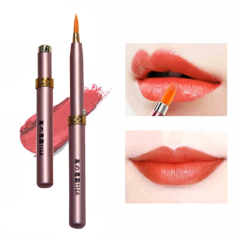 

Factory Free Shipping 2000pcs Mini Retractable Lip Brush For Lipstick Lip Gloss Brush For Cosmetic Makeup Free Shipping