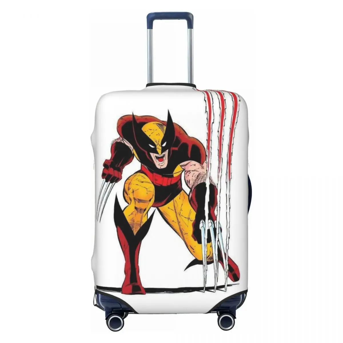 

Custom Cute Wolverine Movie Luggage Cover Protector Washable Travel Suitcase Covers